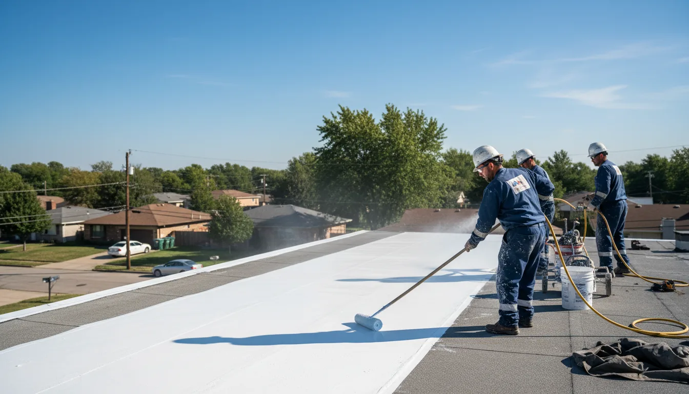 Commercial roof coating in Derby, VT near me